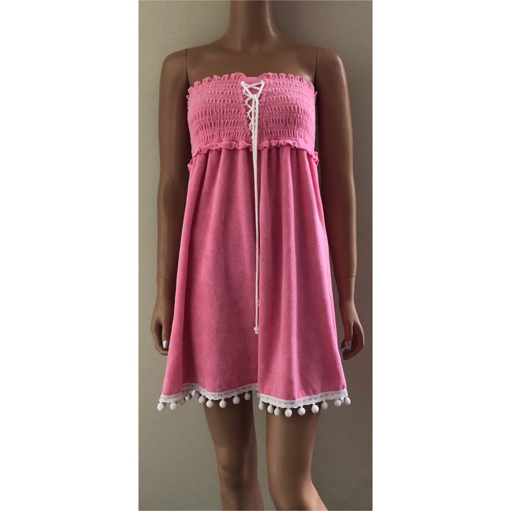 NWOT Juicy Couture Pink Terry Cloth Dress